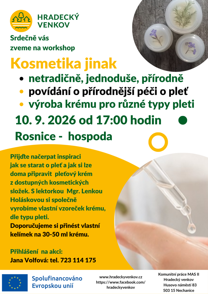 Kosmetika jinak - 10.9.2026 - hospoda Rosnice